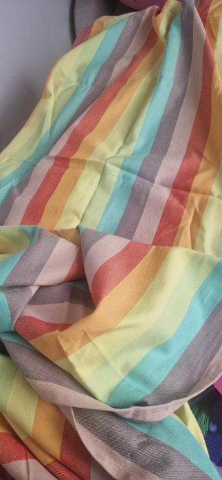 Chusta tkana do noszenia LittleFrog rozmiar 5 4.2m tęczowa paski