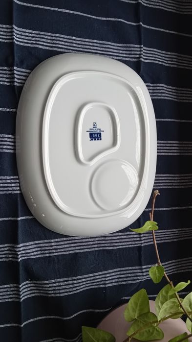 Taca tacka talerz ikea. Biały prostokątny