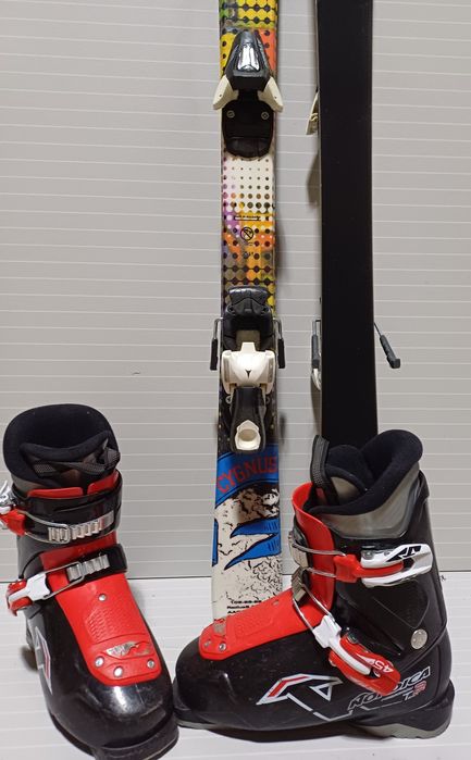 Zestaw narty 120 cm + buty 22.5 cm ~35 eu