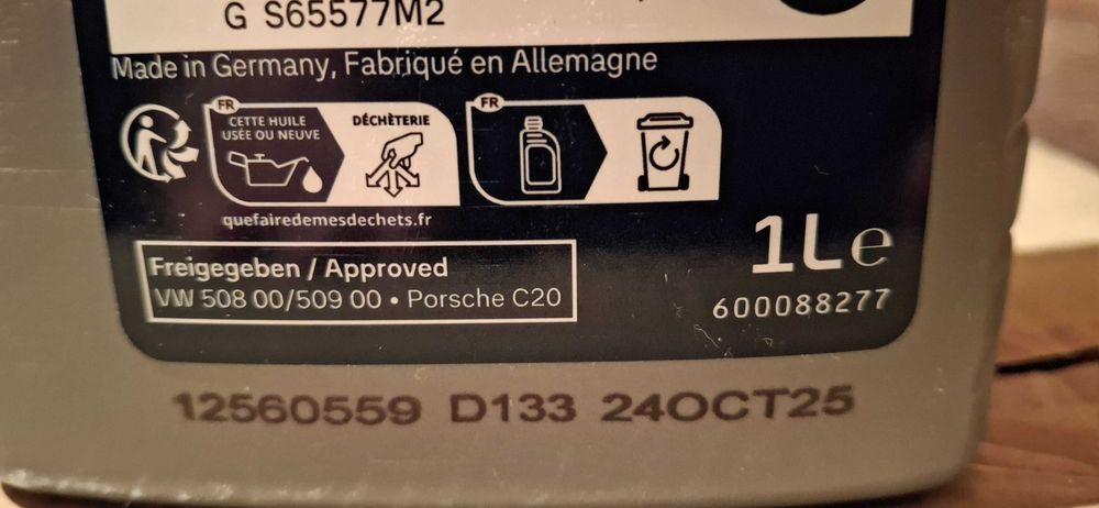 Масло VAG LongLife IV FE 0W20 ( 1 л.)