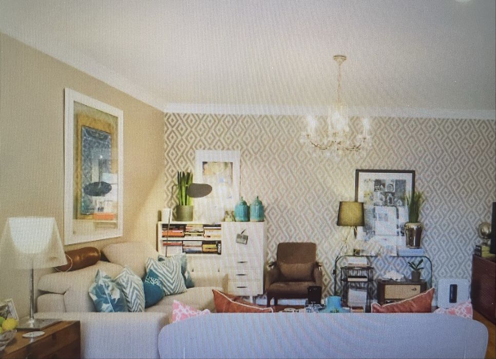 Móvel consola branco anos 60 restaurado