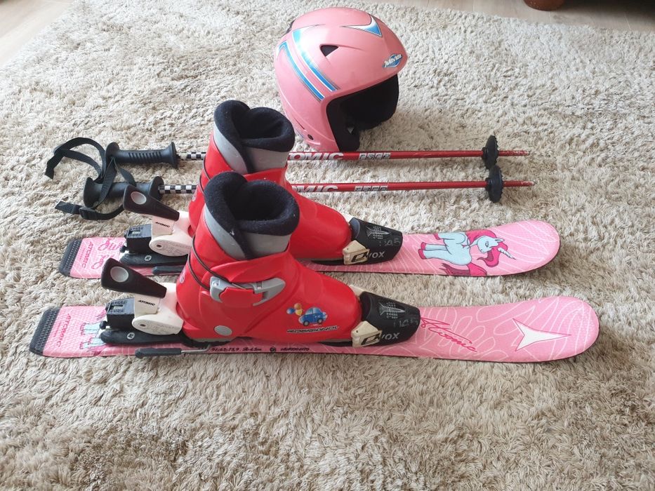 Narty 70cm + buty 18.5