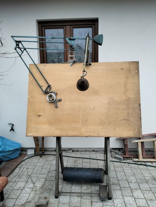 Industrialny Stół kreślarski Skala 1972 ciężki.Transport na terenie Wr