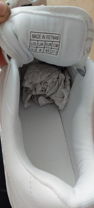 Buty białe unisex - Flagowe wysoka koturna