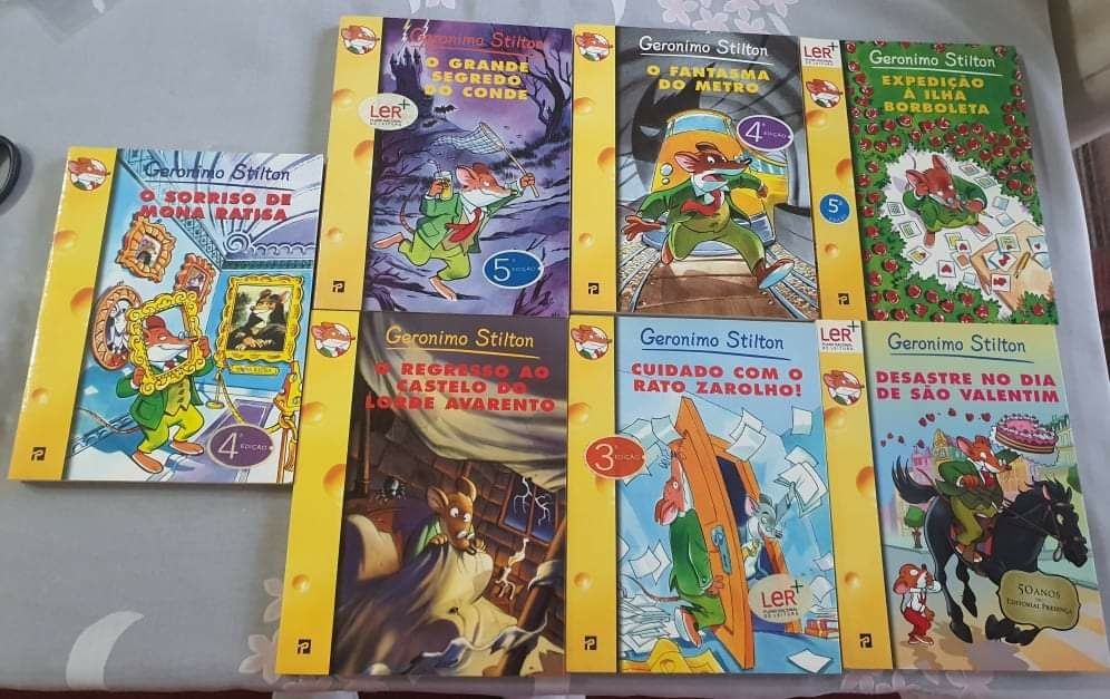 Livros Geronimo Stilton Volumes: 7 / 8 / 11 / 12 / 23 / 3064585736853891120