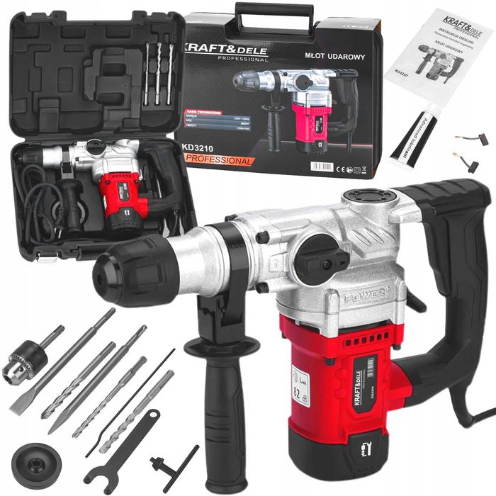 Wiertarka młoto-wiertarka  młot udarowy SDS+ 2800W 6J DŁUTA KD3210