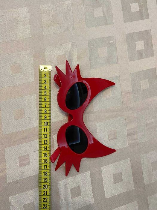 Czerwone okulary diabła HALLOWEEN