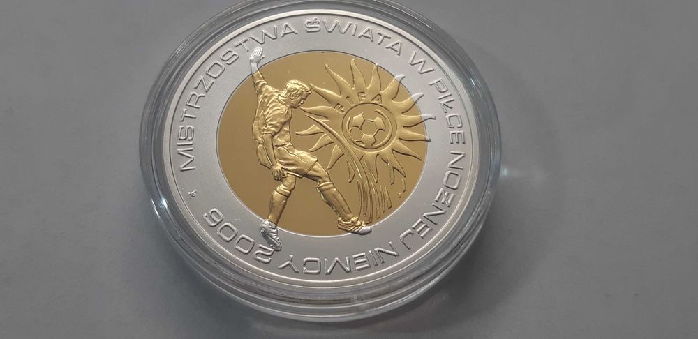 Polska 2006 -  10 zł Mistrzostwa Świata w Piłce nożnej Niemcy - srebro