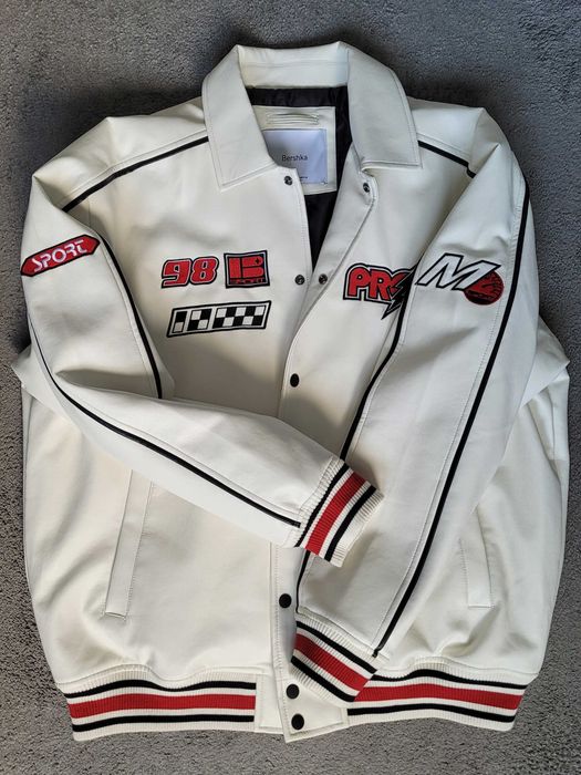 Bomberka oversize racing jacket, bershka rozmiar xl