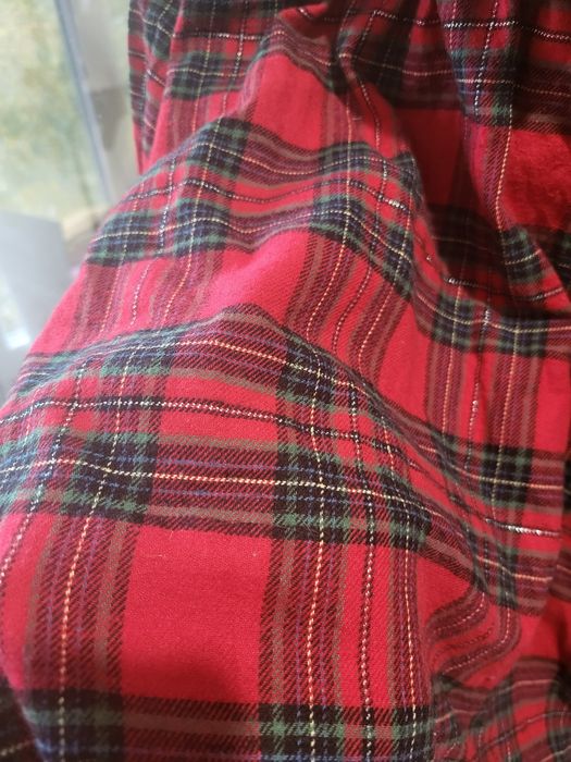 Плаття червоне клітка новорічне фемелі лук