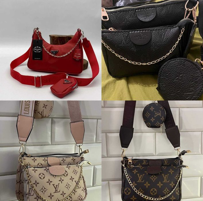 Torebki torebka prada louis vuitton 3w1 Rozne rodzaje i rozmiary OUTLET