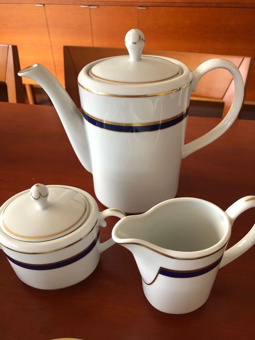 Serviço chá Vista Alegre Gala Dourado