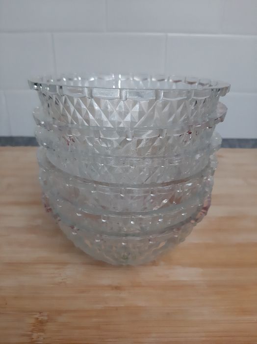 Conjunto de 6 tijelas com textura