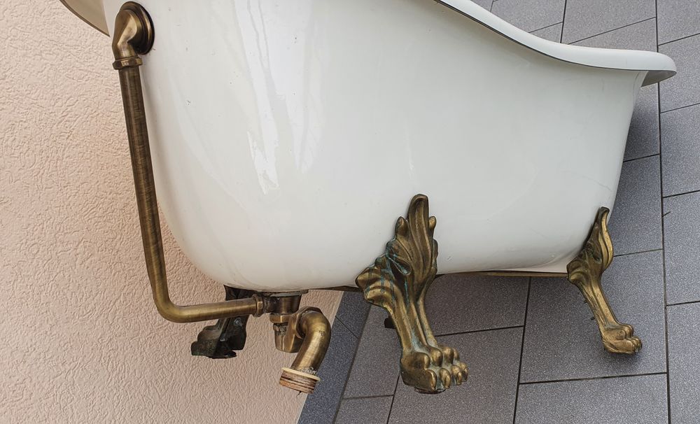 Nogi mosiężne do wanny