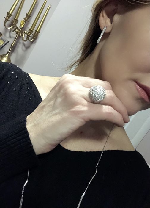 Знижка! Срібні сережки Sif Jacobs, цирконій