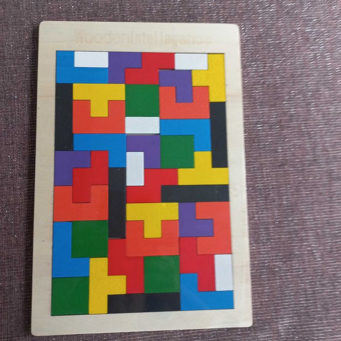 Puzzle Drewniana układanka Russian Block Tetrix