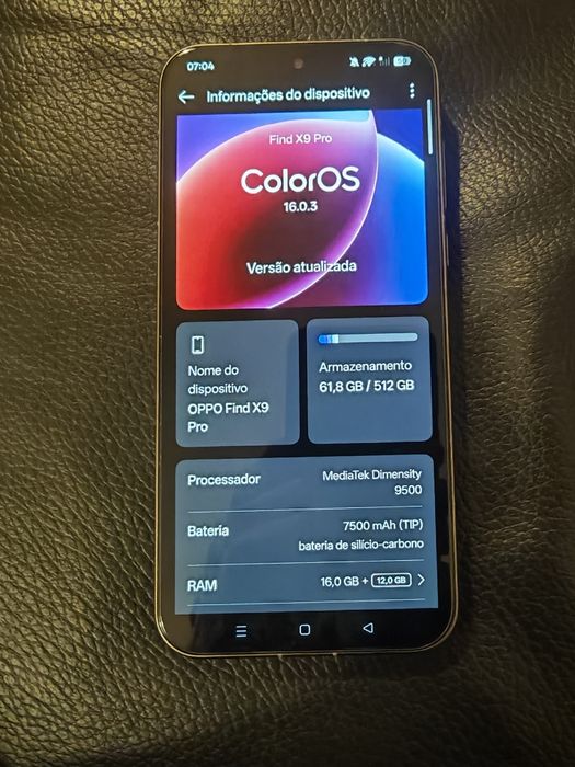 OPPO FInd X9 Pro  16 Ram 512 Gb c/Novo
