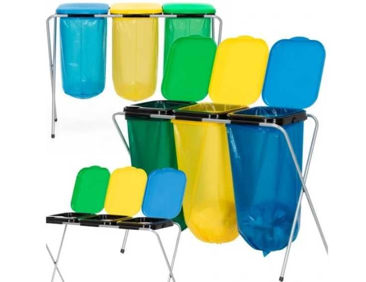 stojak do segregacji śmieci