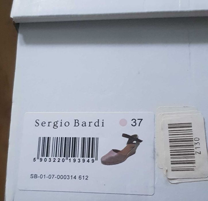 Espadryle sergio bardi rozmiar 37