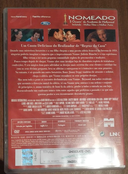 Pack 3 DVDs -Irreversível - Chocolate - Twin Peaks: Laura Palmer