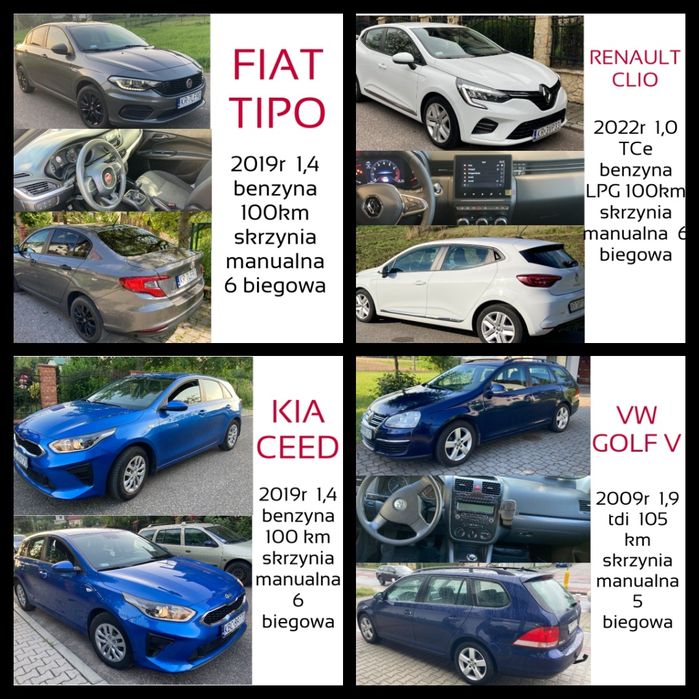 Wypożyczalnia, wynajem samochodów 5,7,9 osobowych.