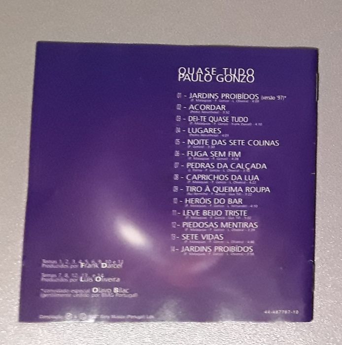 CD Quase Tudo de Paulo Gonzo
