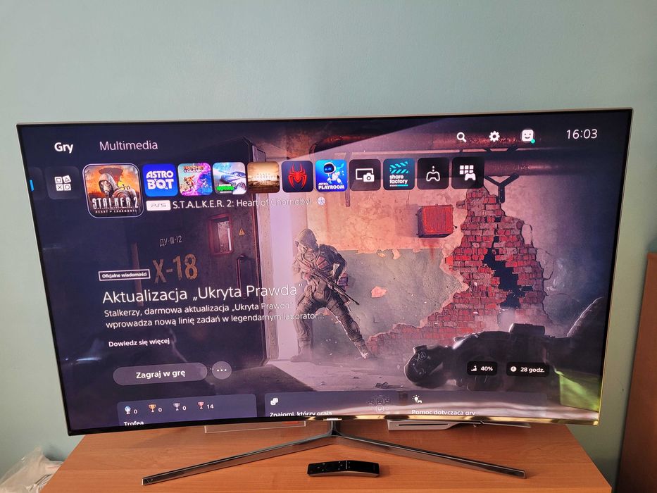 Telewizor Samsung 55 Cali 4k 120 HZ QLED UE55KS9000L Curved Super Stan + Pudełko Idealny do Konsoli