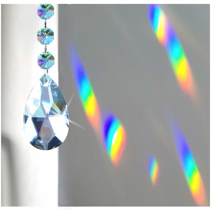 Łapacz Snów Słońca z Kryształem Zawieszka na Okno ZEN ANIOŁ Kolorowa