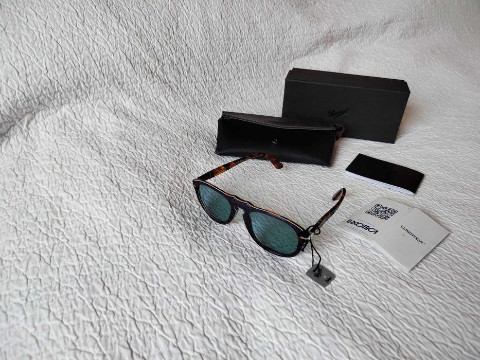 Persol PO0649 Blue Prince of Wales & Havana – Polarized Blue – Novos | Handmade in Italy