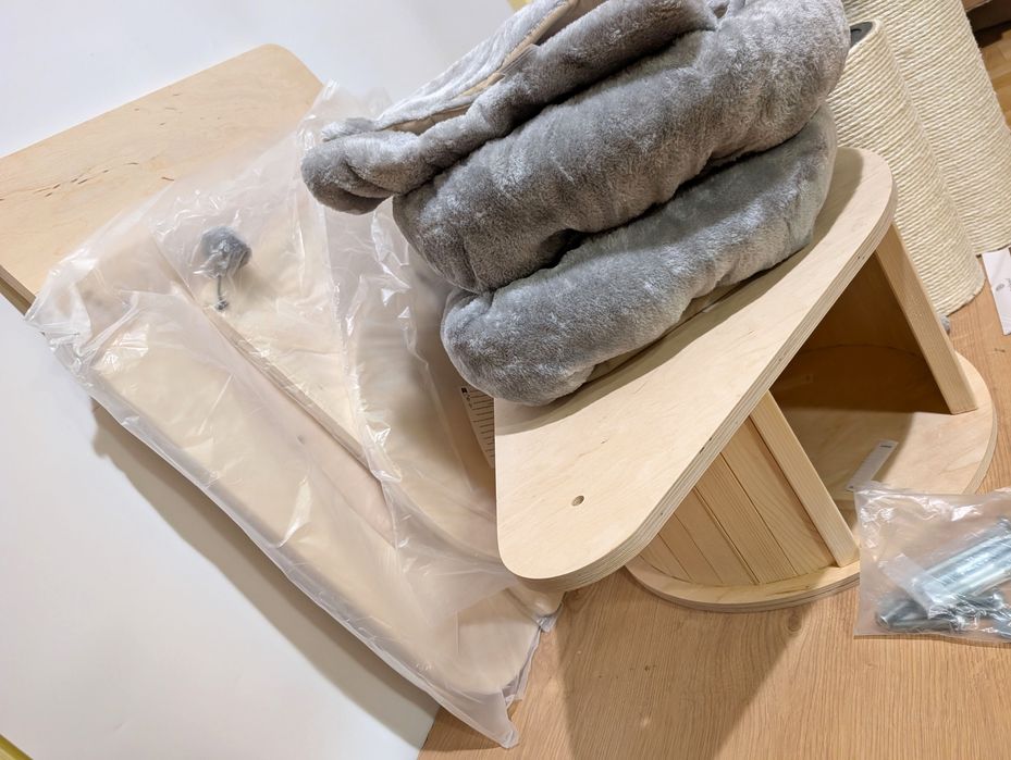 Natural Paradise Drapak Dla Kota Magnolia XL Plus Jasnoszary OGROMNY