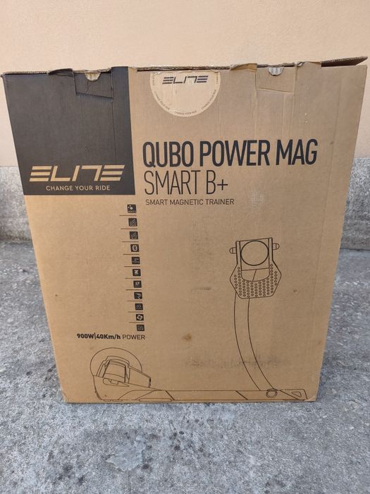 Rolo Treino Bike Elite Qubo Power Mag Smart B+ (Compatível c/ Zwift)