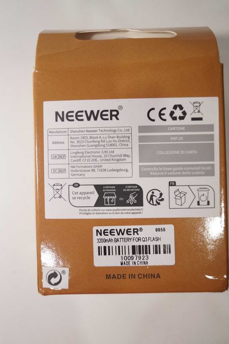 737 NEEWER Q3 Bateria Akumulatorek do lampy błyskowej 3200mAh