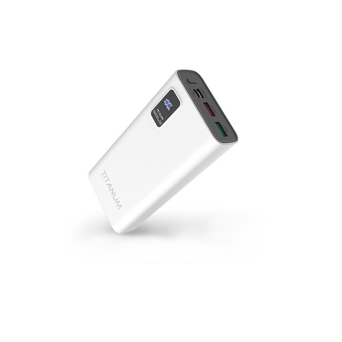 Повербанк TITANUM 727S 20000mAh 22.5W White