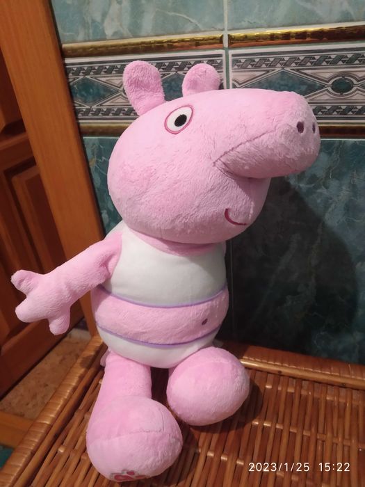 Свинка Peppa pig  Bab , большая (43 см)