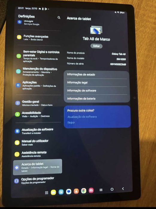 Samsung Galaxy Tab A8 10.5”