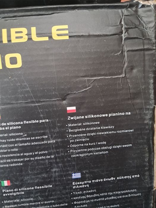 Profesjonalne silikonowe pianino zwijane 88key Konix