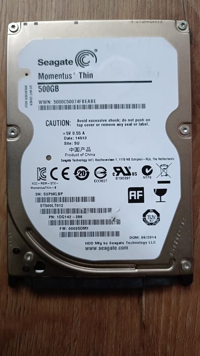 Жорсткий диск Seagate 500 Гб ST500LT012 2,5" SATA