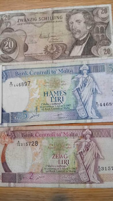 Spzredam banknoty z Europy