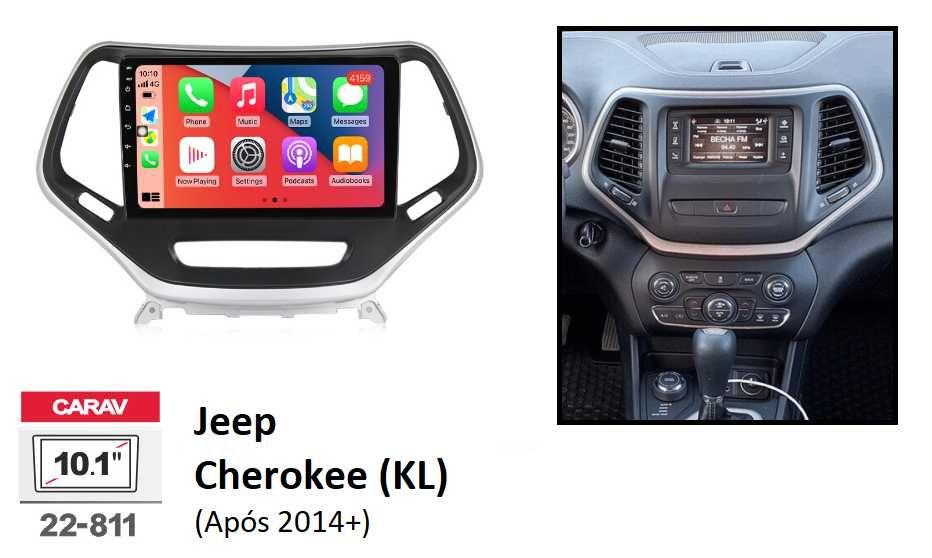 (NOVO) Rádio 2DIN • Jeep CHEROKEE • (XJ) (KJ) (KL) • Android GPS