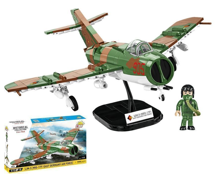 Klocki Cobi 5825 Samolot Lim-5 (Mig-17F) East Germany Air Force 575 El