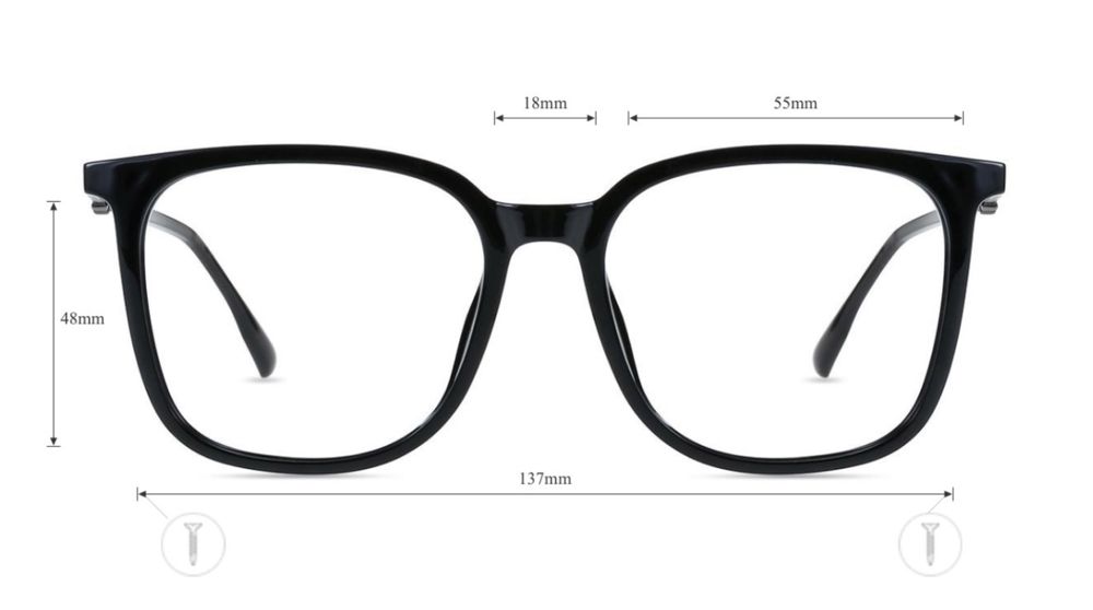 Óculos Firmoo novos com lentes de condução – Preto