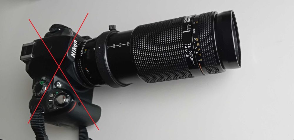 Nikon AF Nikkor 75-300mm FX lens obiektyw