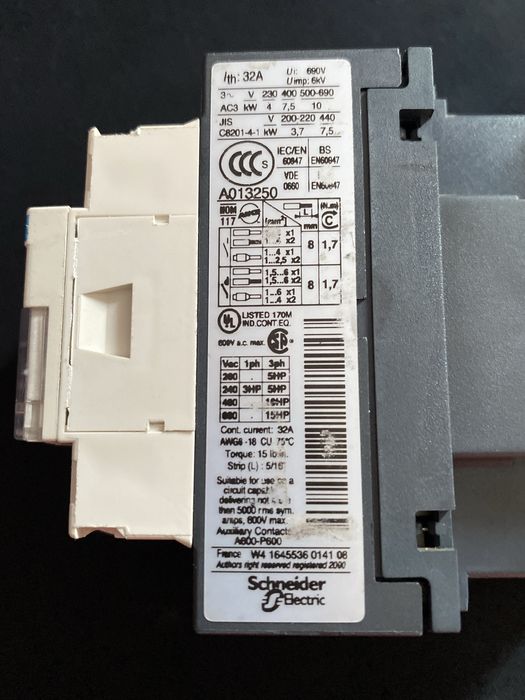 Stycznik 32 amper 6 kv