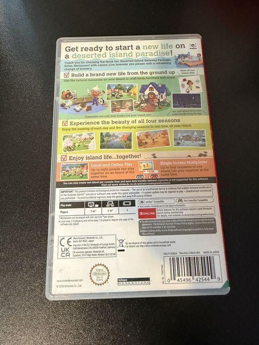 Animal crossing Nintendo Switch