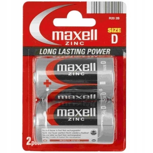 Maxell LR20 1.5V 2szt baterie cynkowe R20 D 2x