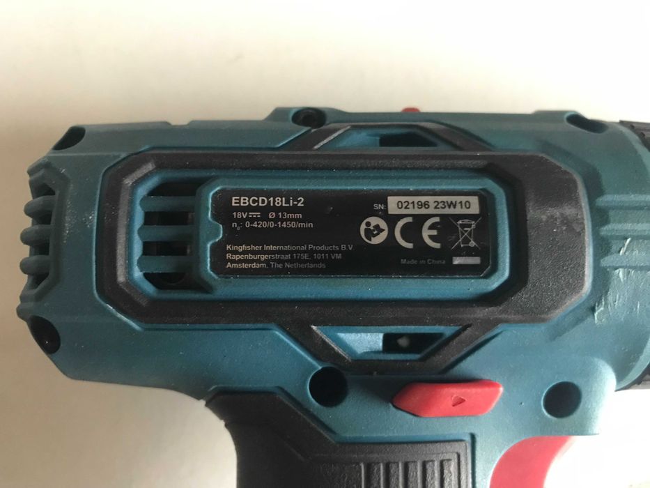 Шуруповерт Erbauer EBCD18Li-2 ,18V Li-ion з Англії