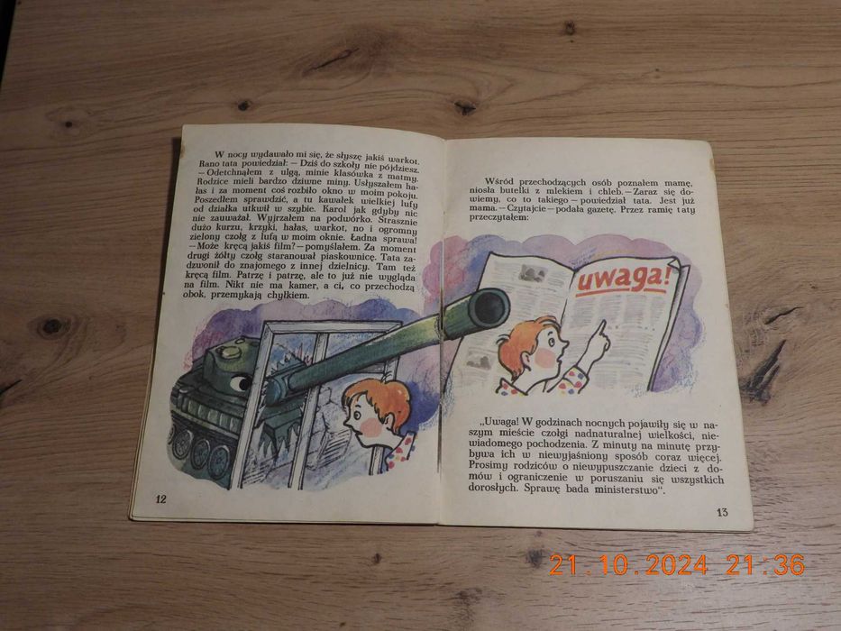 Przygoda z czołgiem. Elżbieta Kwasowska  wyd. 1984