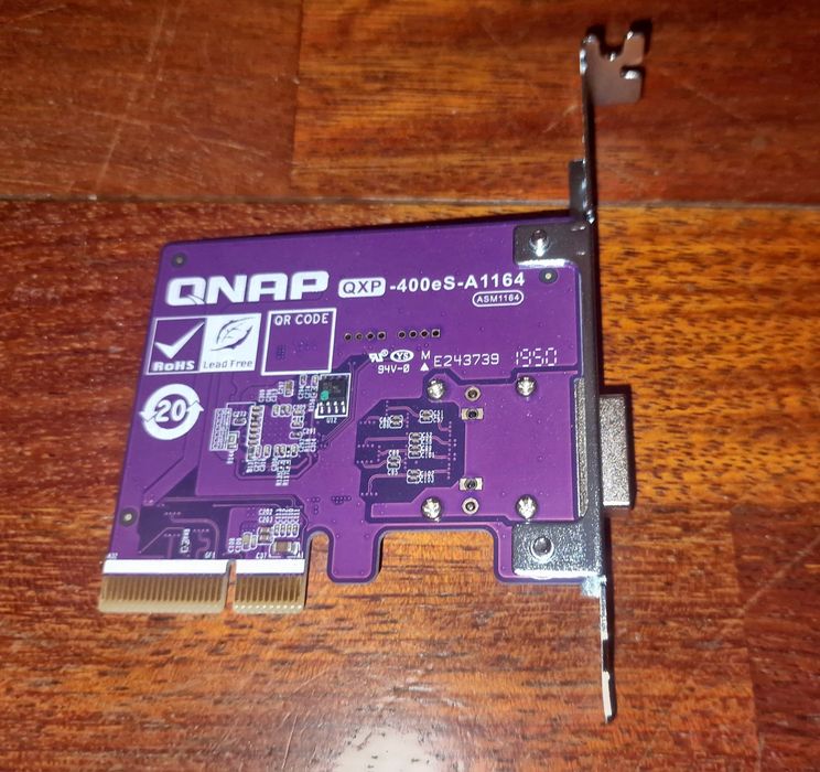 Karta QNAP QXP-400eS-A1164 SATA JBOD PCIe - Okazja!
