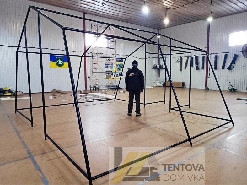 Намет каркасний польовий «Британка» 5,5*4,12 метри ВІД ВИРОБНИКА