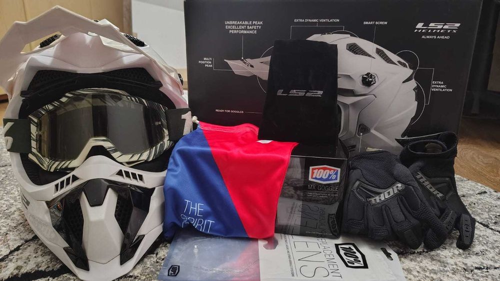 Kask LS2 MX 700 SUBVERTER EVO (S) + gogle 100%